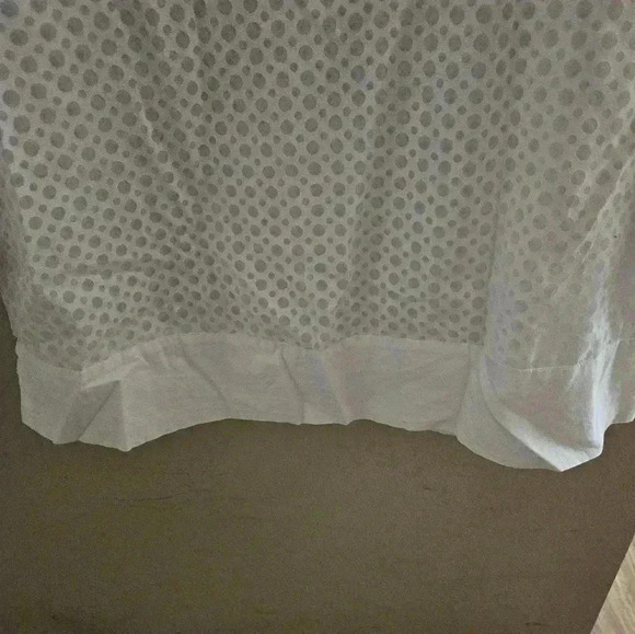 Lands End Vintage White Sheer Blouse Sz 14 - Picture 5 of 7